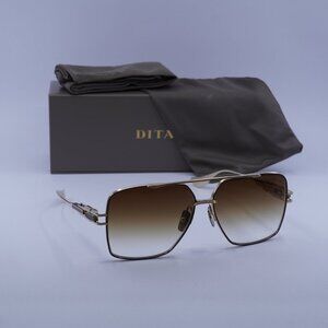 Dita Grand Emperik DTS-159-A-05 Aviator Sunglasses - Gold/Brown